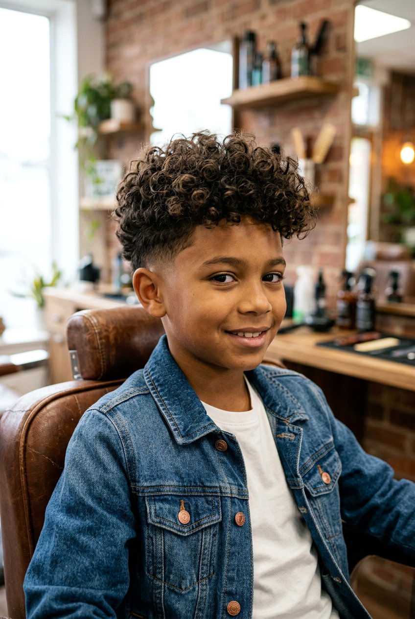 Curly Mop Taper Fade - 20 mixed boys curly mop haircut - 20 mixed boys curly mop haircut