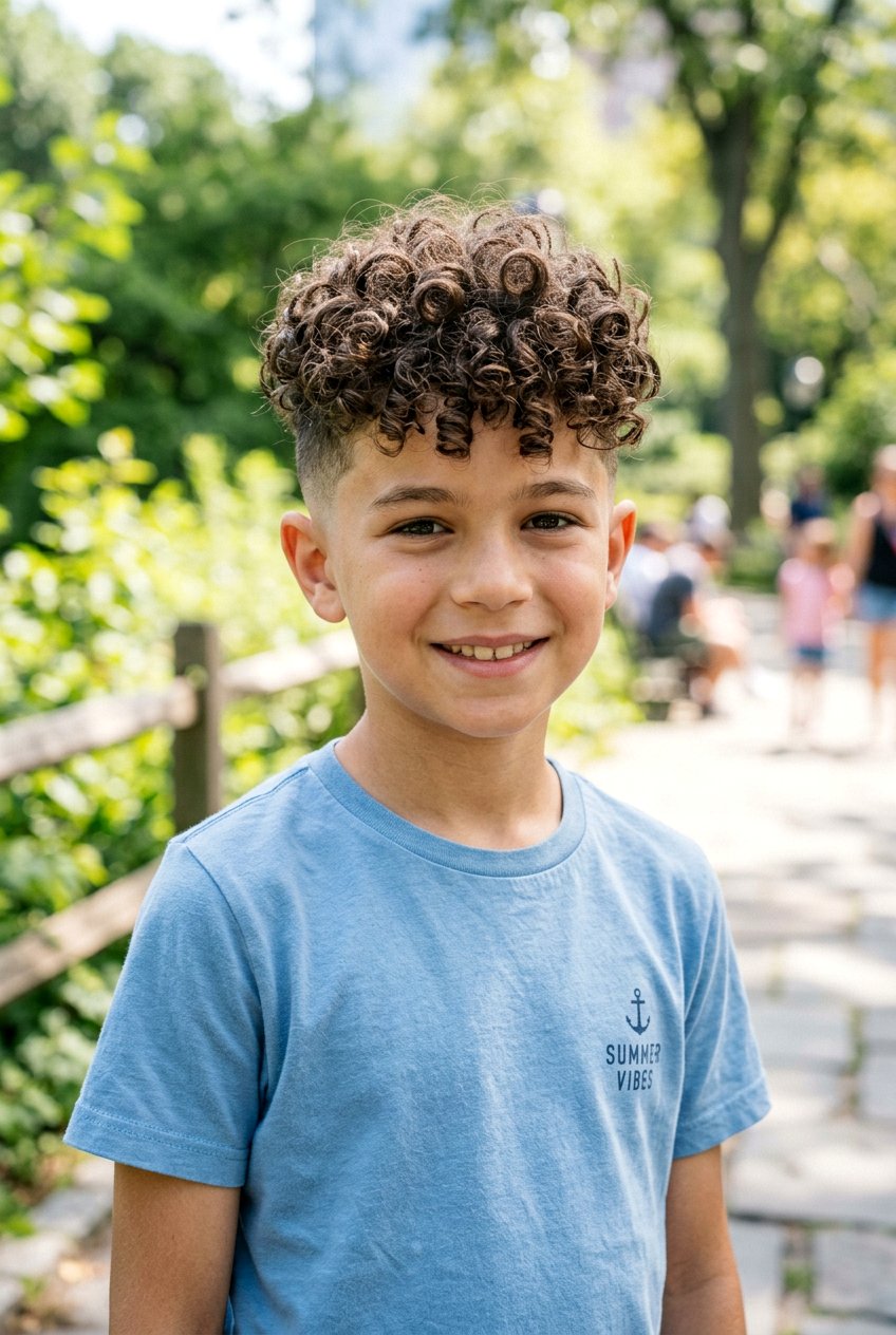 Curly Mop Top With Fade - 20 boys haircut with curly mop top - 20 boys haircut with curly mop top