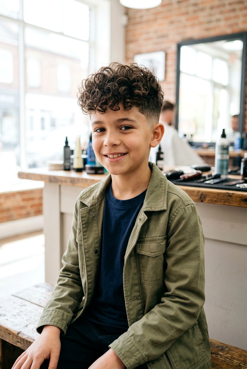 Curly Mop Top With Mid Fade - 20 boys haircut with curly mop top - 20 boys haircut with curly mop top