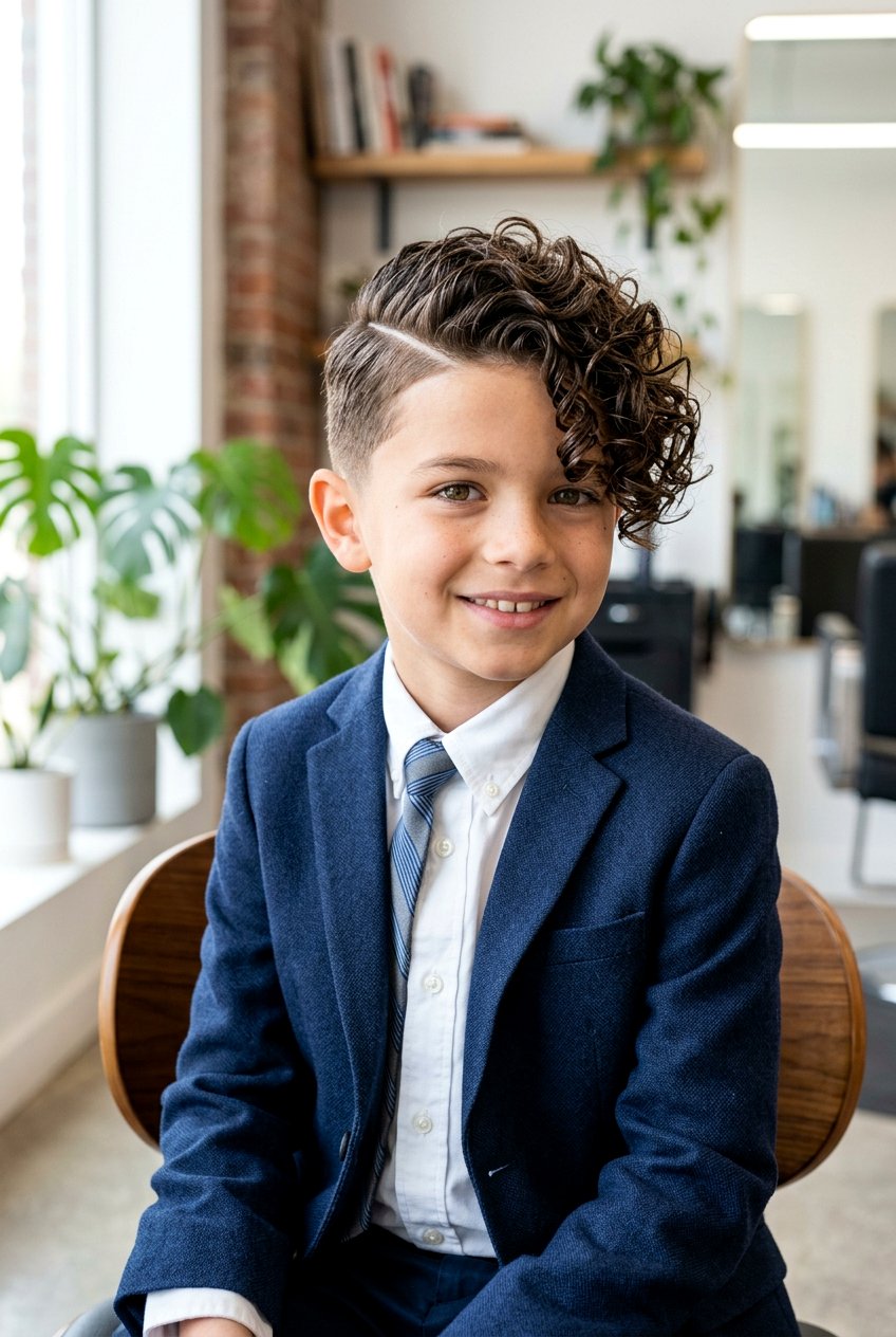 Curly Mop Top With Side Part - 20 boys haircut with curly mop top - 20 boys haircut with curly mop top