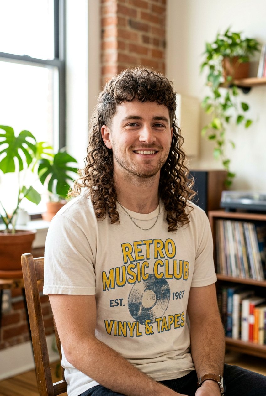 Curly Mullet Men - 20 men haircut ideas for curly hair - 20 men haircut ideas for curly hair
