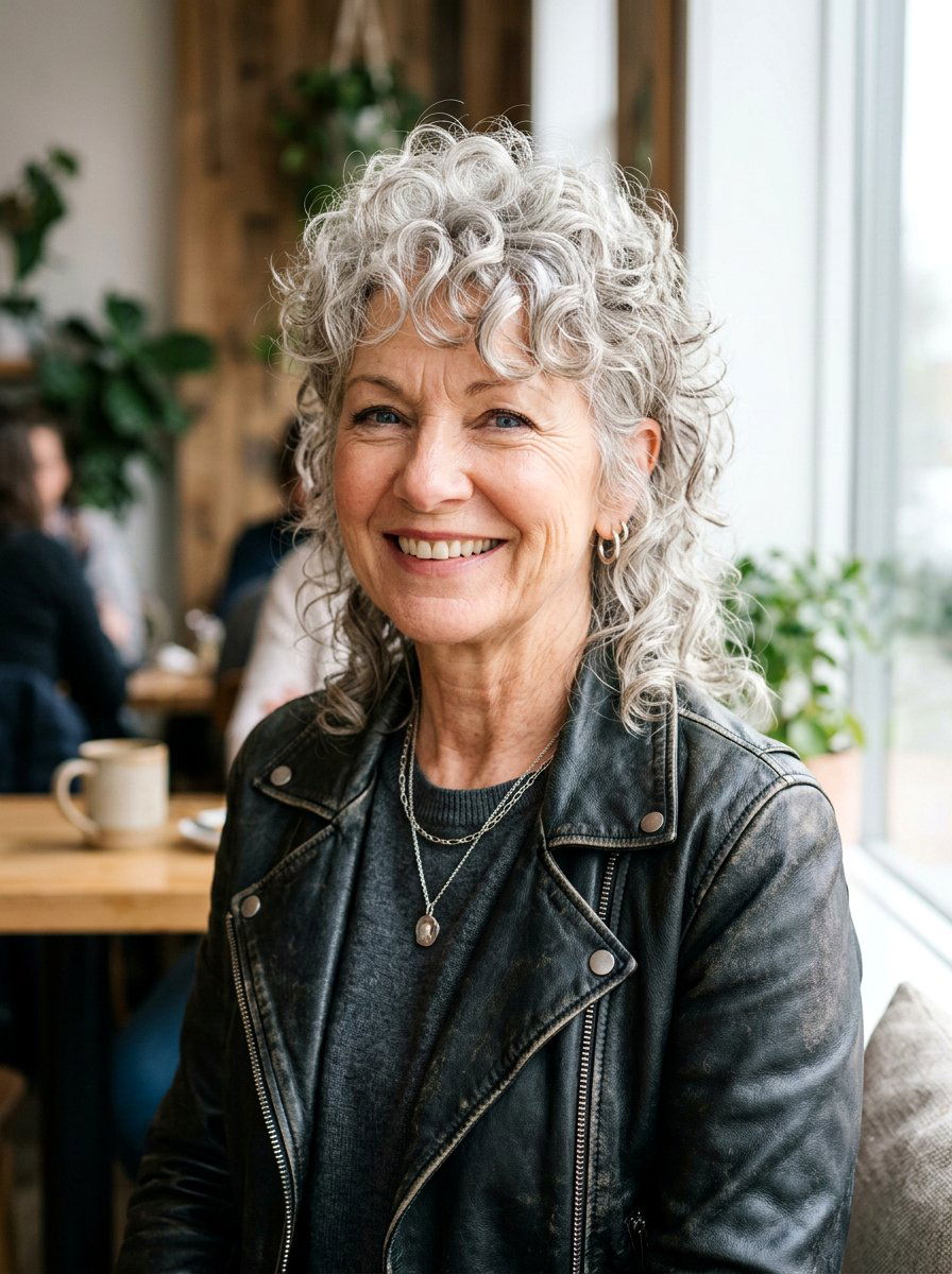 Curly Mullet Shag - 20 curly shag haircut for women over 60 - 20 curly shag haircut for women over 60