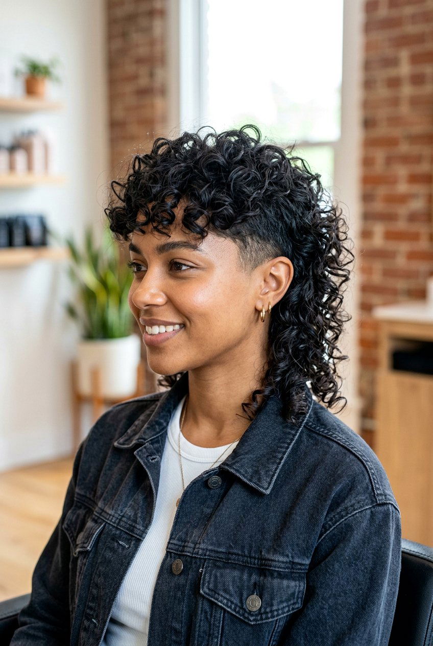 Curly Mullet Short - 20 short curly hairstyles - 20 short curly hairstyles