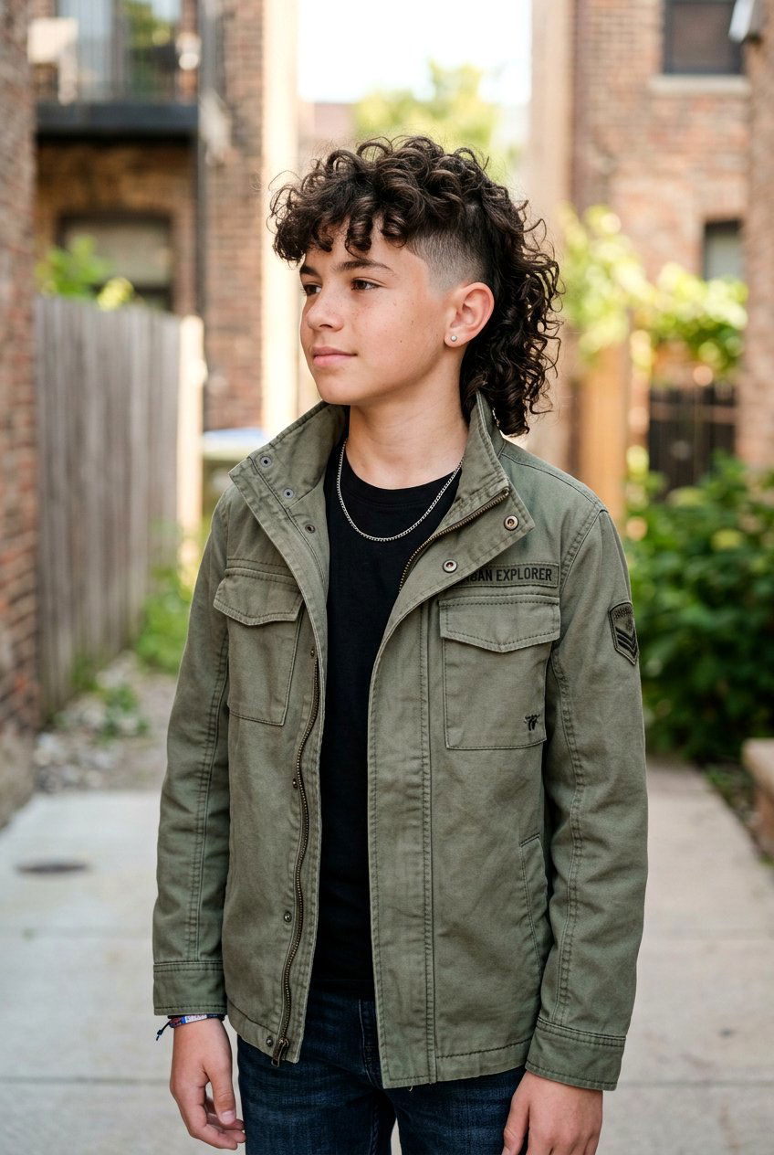 Curly Mullet With Undercut - 20 curly mullet haircut for boys - 20 curly mullet haircut for boys