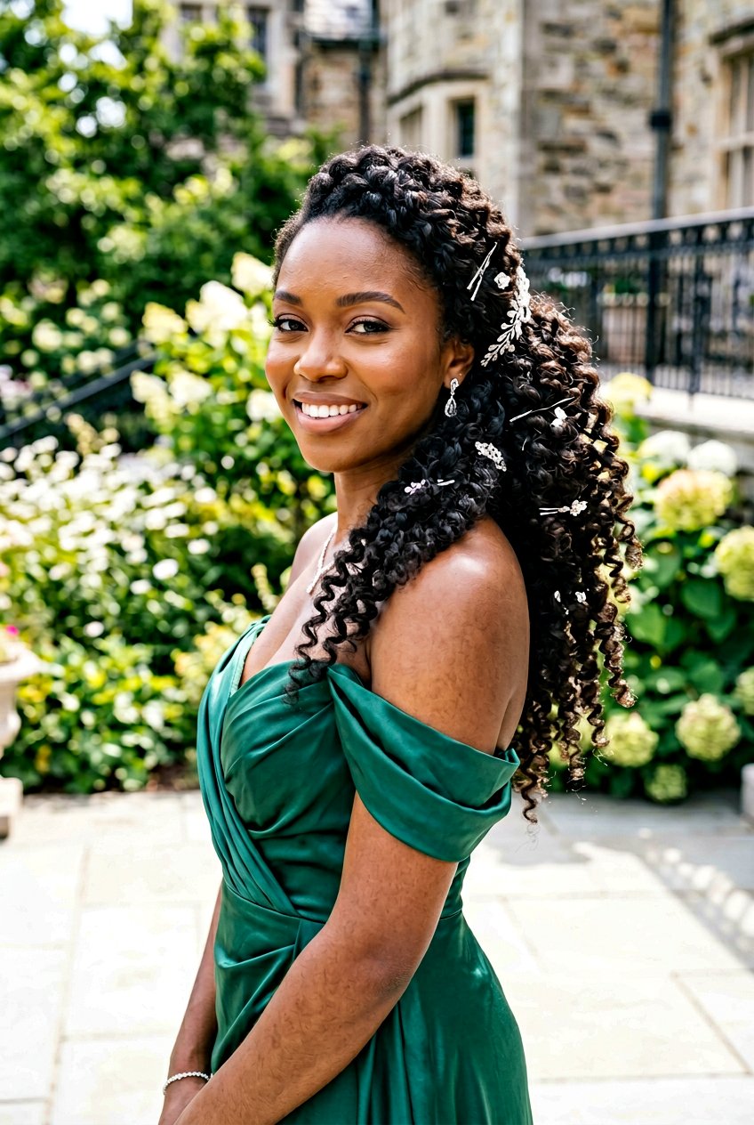 Curly Natural Side Ponytail - 20 red carpet side ponytail - 20 red carpet side ponytail