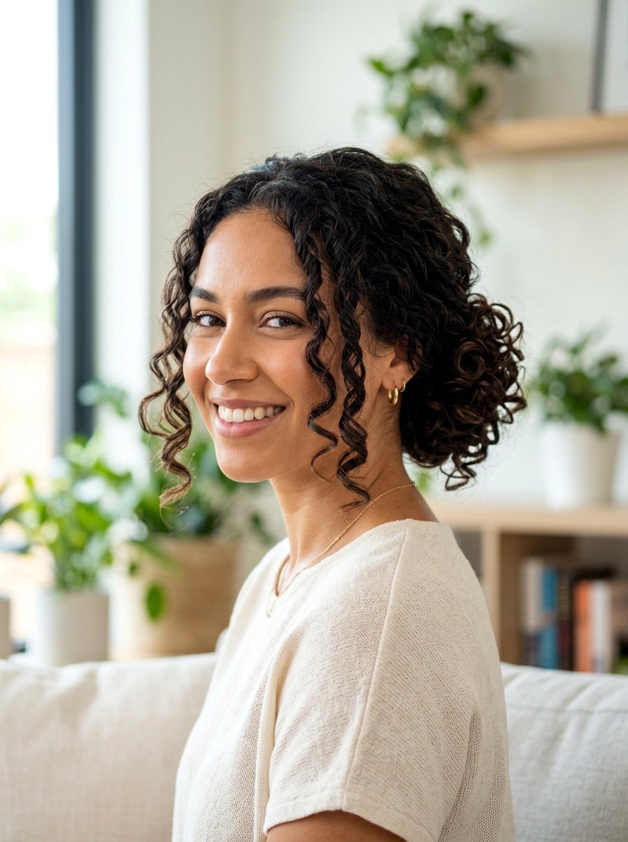 Curly Party Bun With Face Framing Pieces - 20 party bun with face framing pieces - 20 party bun with face framing pieces