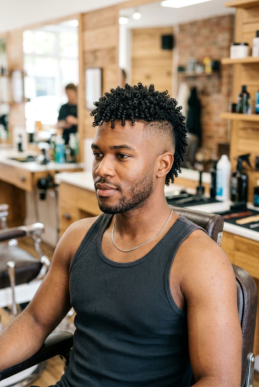 Curly Perm Mohawk For Men - 20 curly perm for men - 20 curly perm for men