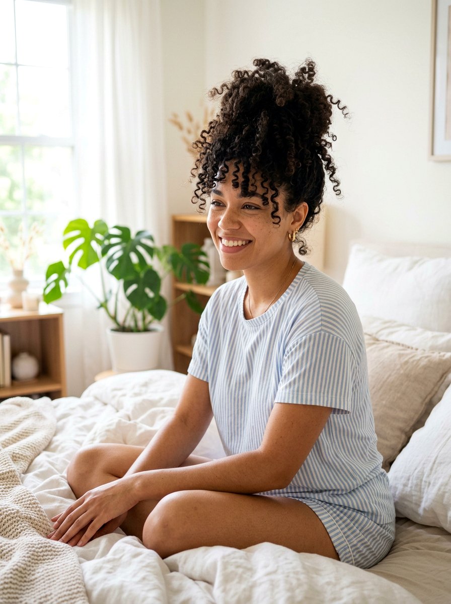 Curly Pineapple Updo - 20 curly hairstyle ideas for women - 20 curly hairstyle ideas for women