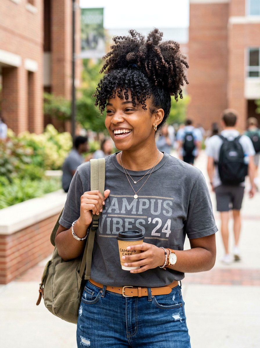 Curly Pineapple Updo For College Girls - 20 quick morning hairstyle for college girls - 20 quick morning hairstyle for college girls