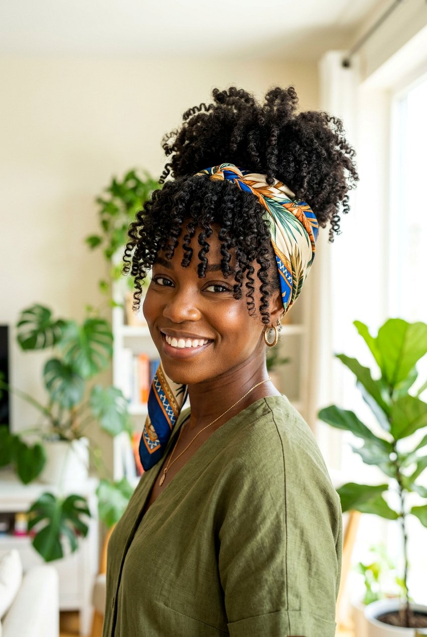 Curly Pineapple - 20 school hairstyle for naturally curly hair - 20 school hairstyle for naturally curly hair