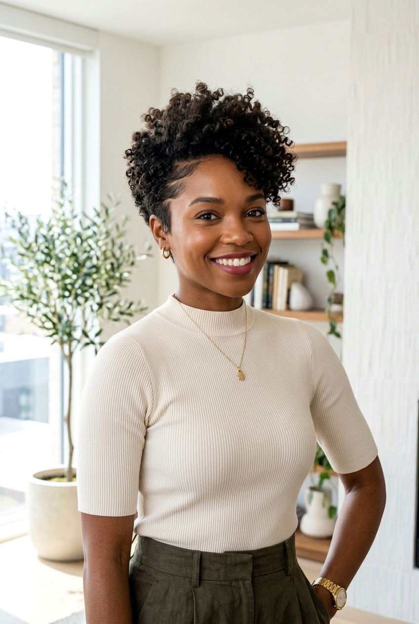 Curly Pixie - 20 haircut for frizzy hair women - 20 haircut for frizzy hair women