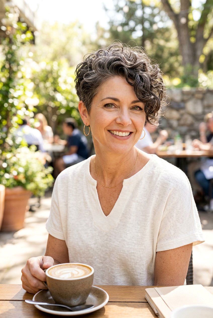 Curly Pixie Bob For Women Over 40 - 20 curly haircut for women over 40 - 20 curly haircut for women over 40