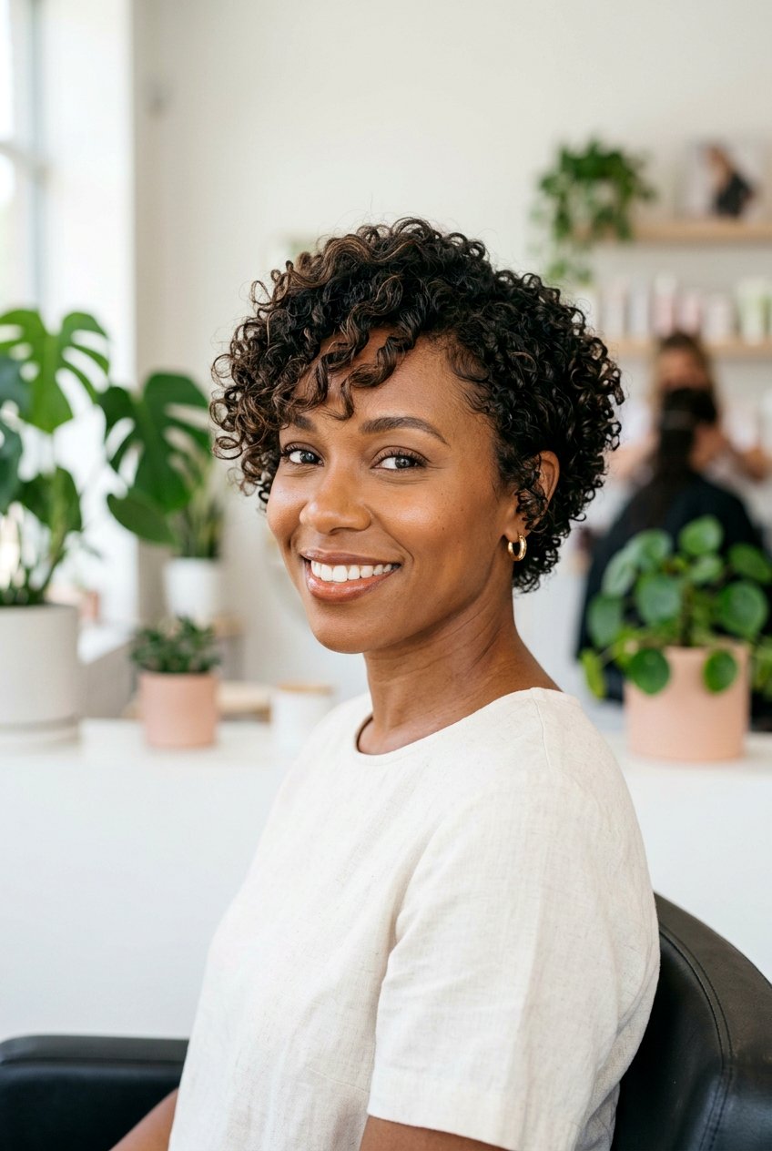 Curly Pixie Bob with Side Swept Bangs - 20 pixie bob with side swept bangs - 20 pixie bob with side swept bangs