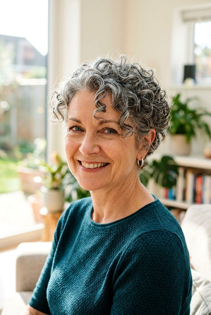 Curly Pixie Cut - 20 short hairstyles for women over 50 - 20 short hairstyles for women over 50