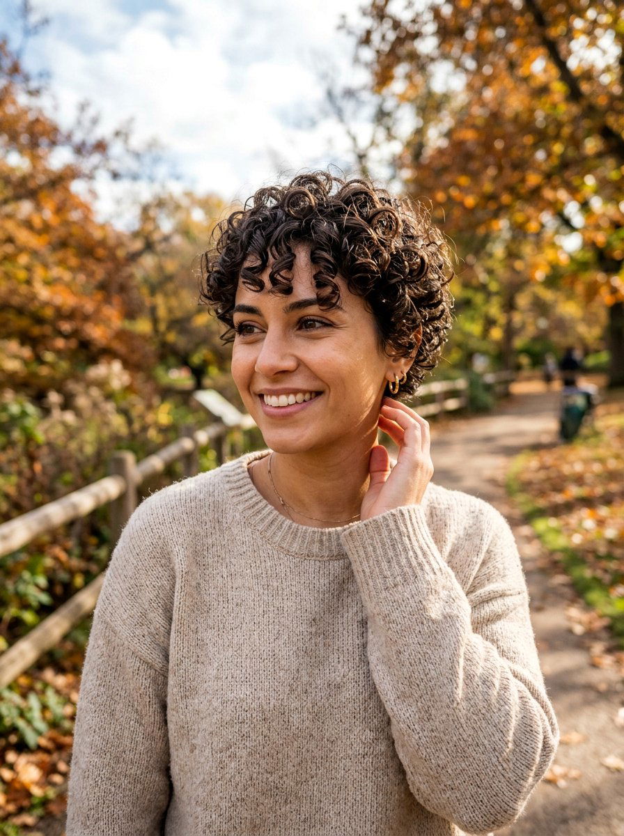 Curly Pixie Cut - 20 easy pixie styling ideas for women - 20 easy pixie styling ideas for women