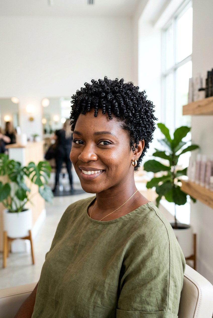 Curly Pixie Cut - 20 business casual hairstyles - 20 business casual hairstyles