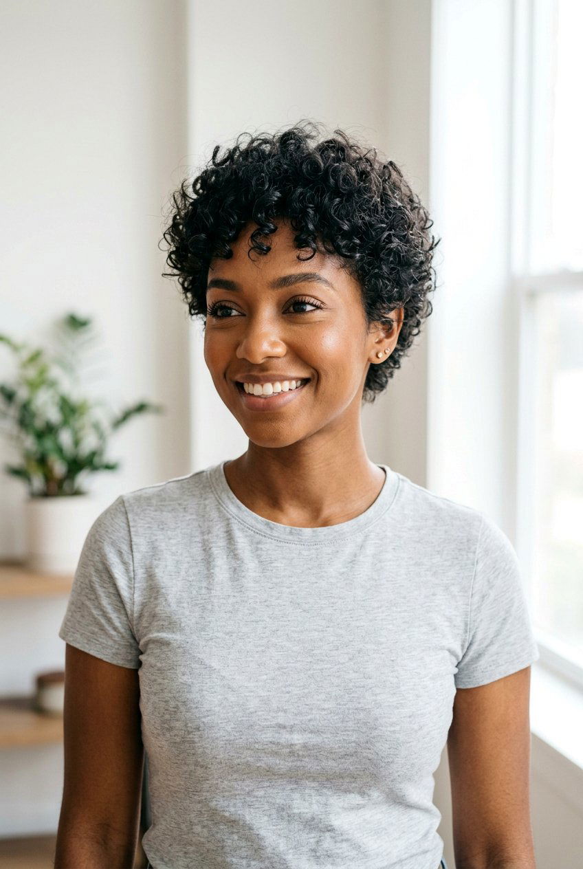 Curly Pixie Cut For Fine Hair - 20 curly pixie for older women - 20 curly pixie for older women