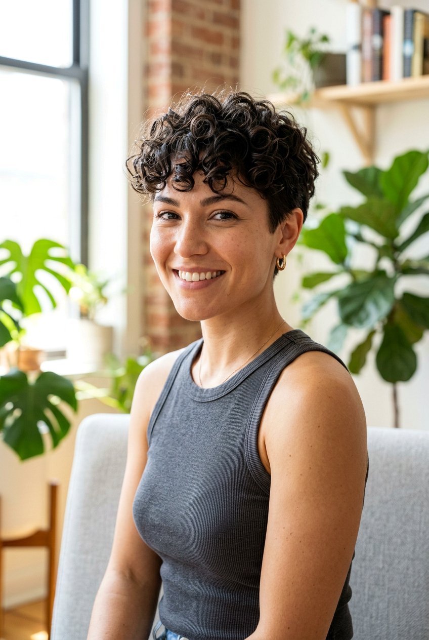 Curly Pixie Cut For Square Face - 20 pixie cut for square face - 20 pixie cut for square face