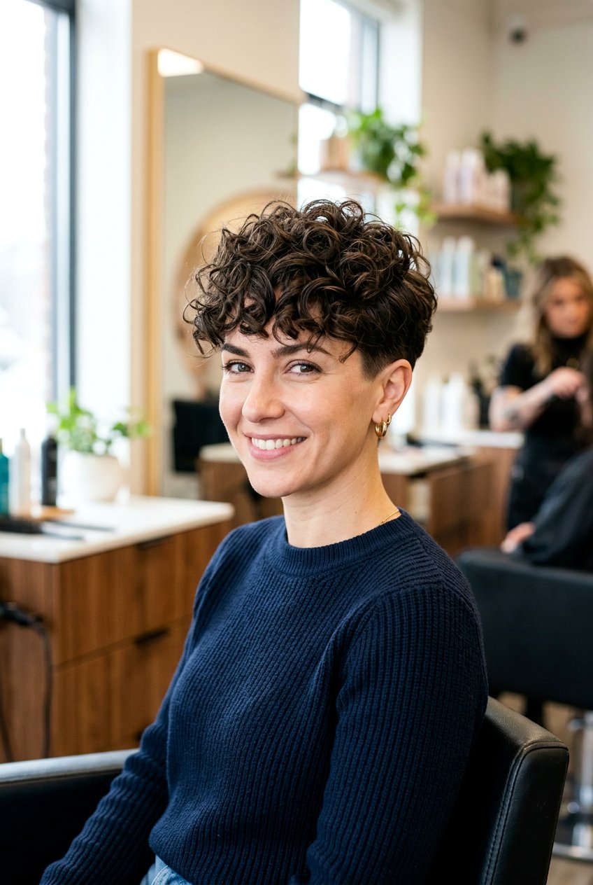 Curly Pixie Cut With Bangs - 20 curly hair with bangs - 20 curly hair with bangs