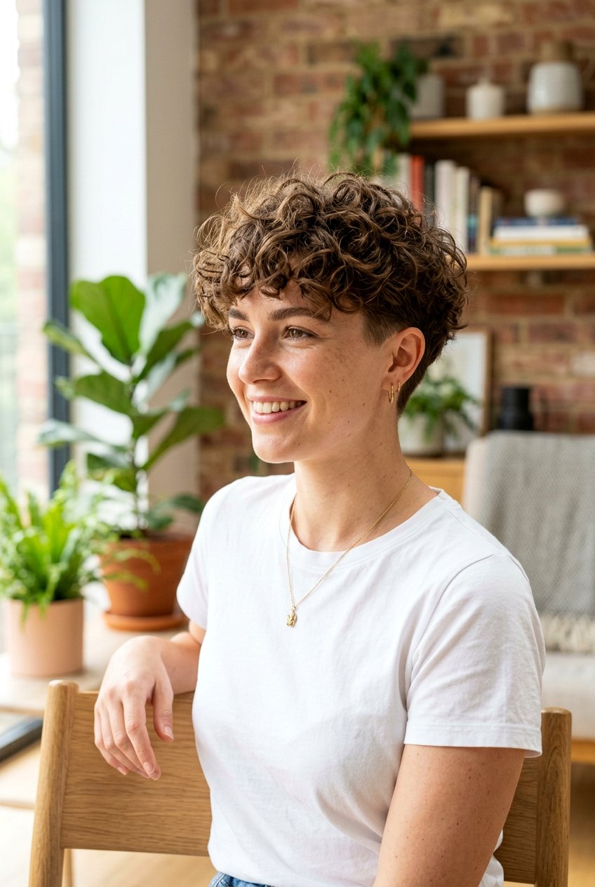 Curly Pixie Cut With Fringe - 20 curly fringe haircut women - 20 curly fringe haircut women