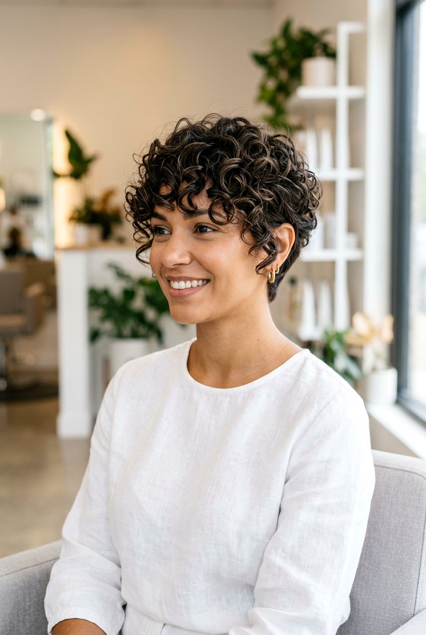 Curly Pixie Cut With Long Fringe - 20 pixie cut with long fringe - 20 pixie cut with long fringe