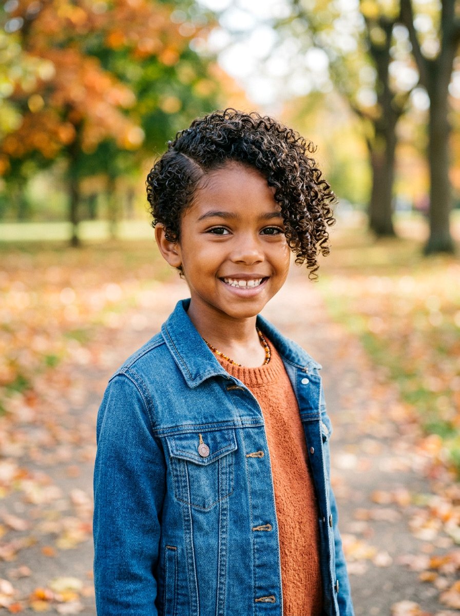 Curly Pixie Cut With Side Part - 20 quick school hairstyle for short curly hair - 20 quick school hairstyle for short curly hair
