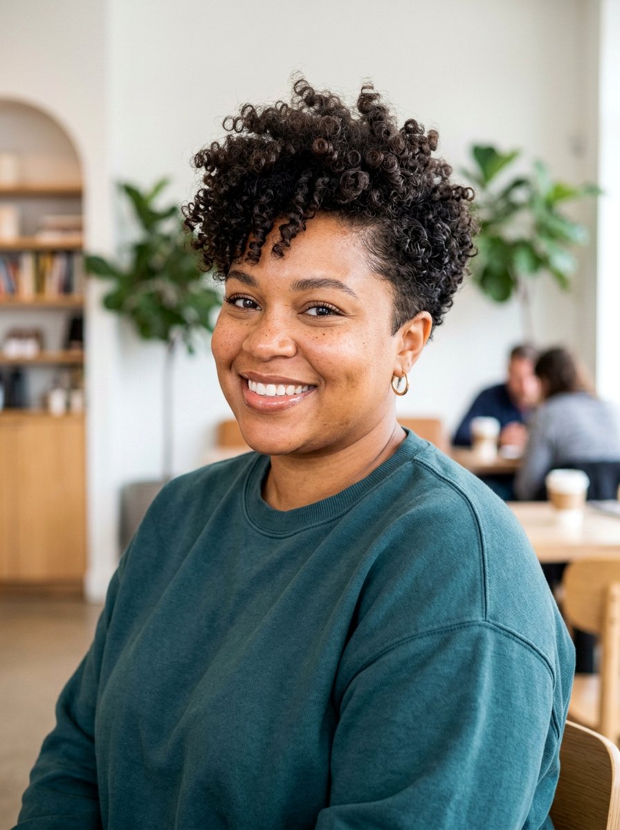 Curly Pixie Cut for Round Chubby Face - 20 short haircut for round chubby face women - 20 short haircut for round chubby face women