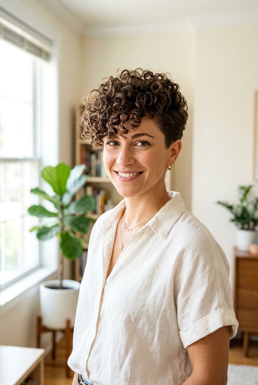 Curly Pixie Cut for Short Hair - 20 salon haircut ideas for short hair - 20 salon haircut ideas for short hair