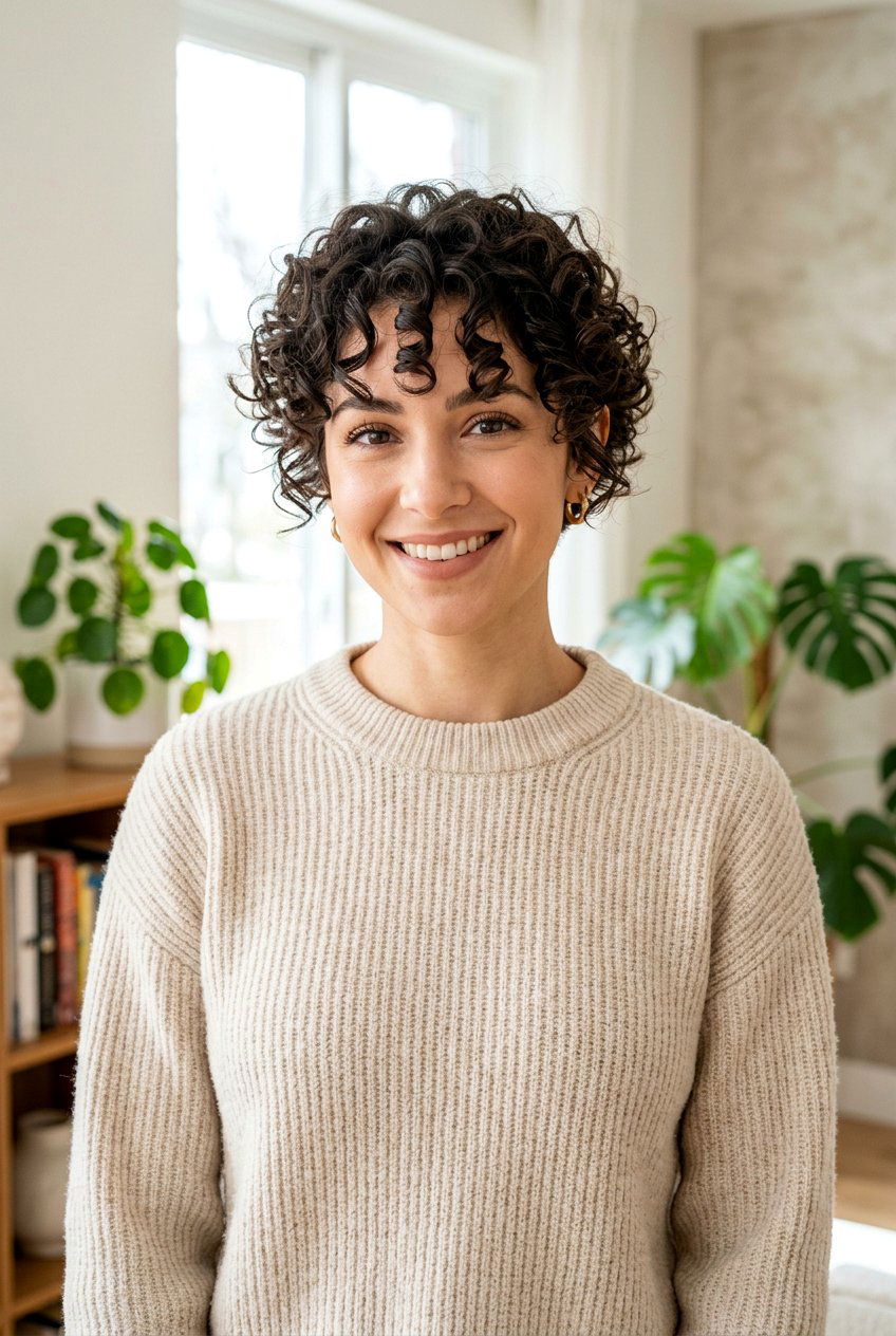 Curly Pixie Cut with Face Framing Pieces - 20 curly cut with face framing pieces - 20 curly cut with face framing pieces