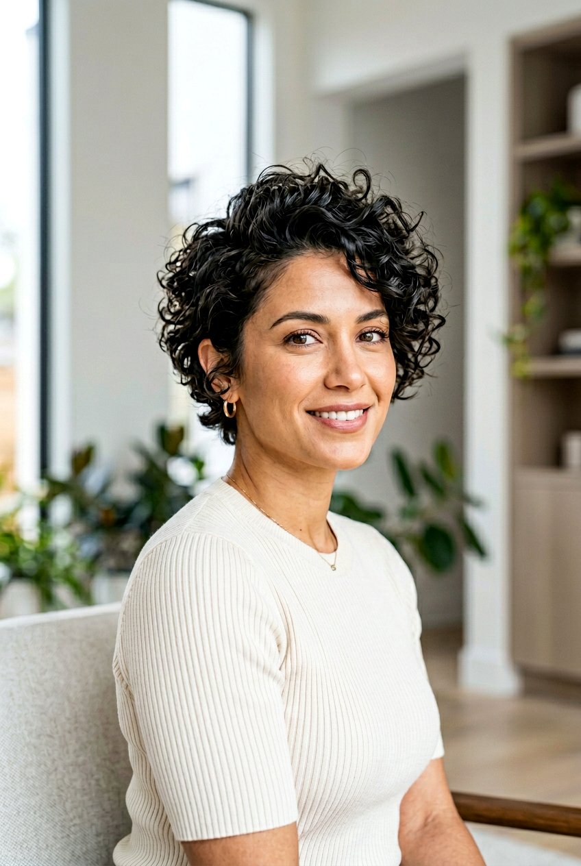 Curly Pixie For Square Face - 20 curly haircut for square face - 20 curly haircut for square face