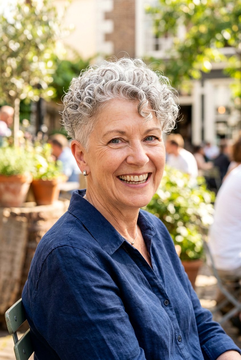 Curly Pixie Haircut - 20 flattering haircuts for older women - 20 flattering haircuts for older women