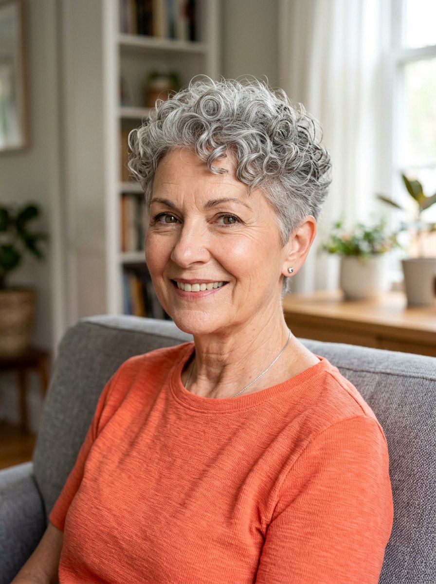 Curly Pixie Haircut For Older Women - 20 older women haircut ideas for thin hair - 20 older women haircut ideas for thin hair