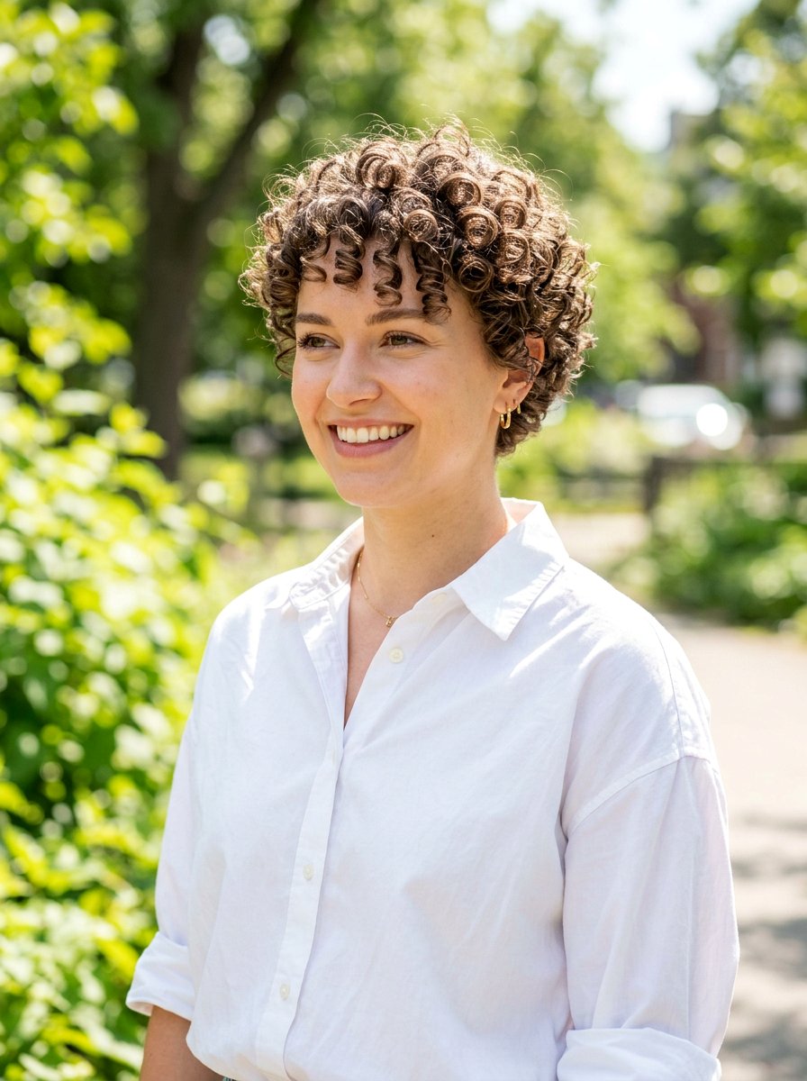 Curly Pixie With Defined Curls - 20 curly pixie for fine curls women - 20 curly pixie for fine curls women