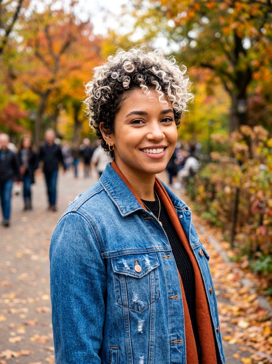 Curly Pixie With Frosted Tips - 20 curly pixie for fine curls women - 20 curly pixie for fine curls women