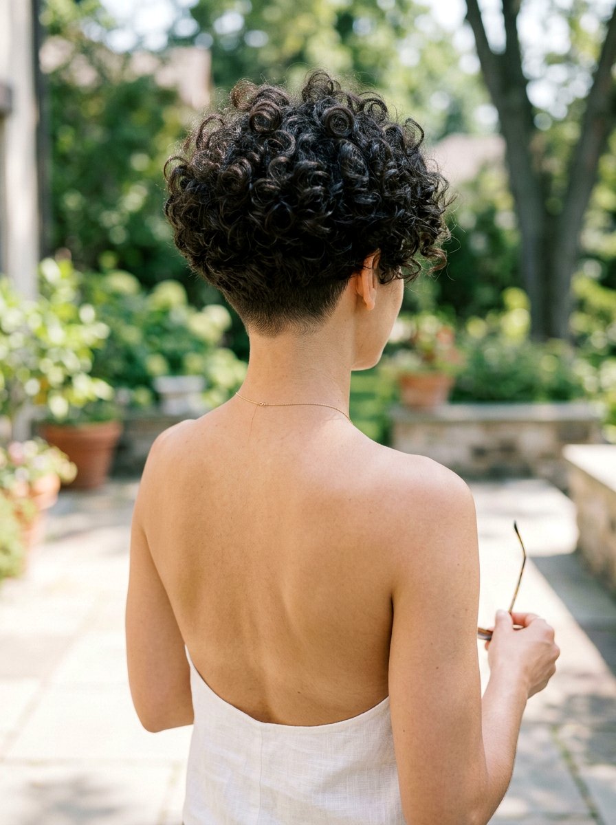 Curly Pixie With Nape Undercut - 20 curly pixie for fine curls women - 20 curly pixie for fine curls women