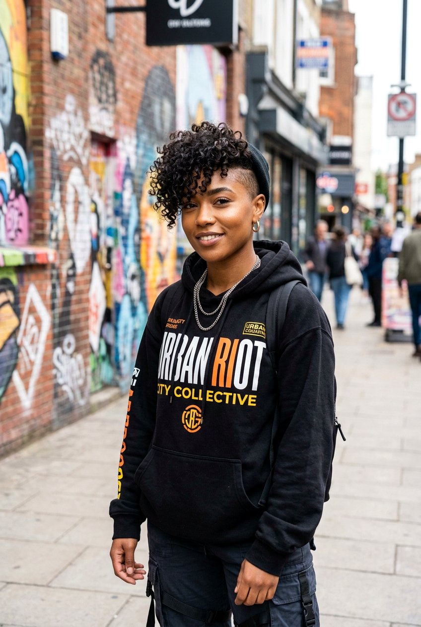 Curly Pixie With Undercut Bangs - 20 short bangs for curly hair women - 20 short bangs for curly hair women