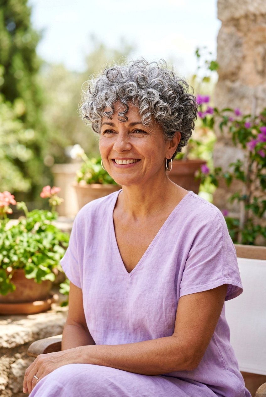 Curly Pixie With Volume - 20 mother of the bride short hairstyles - 20 mother of the bride short hairstyles