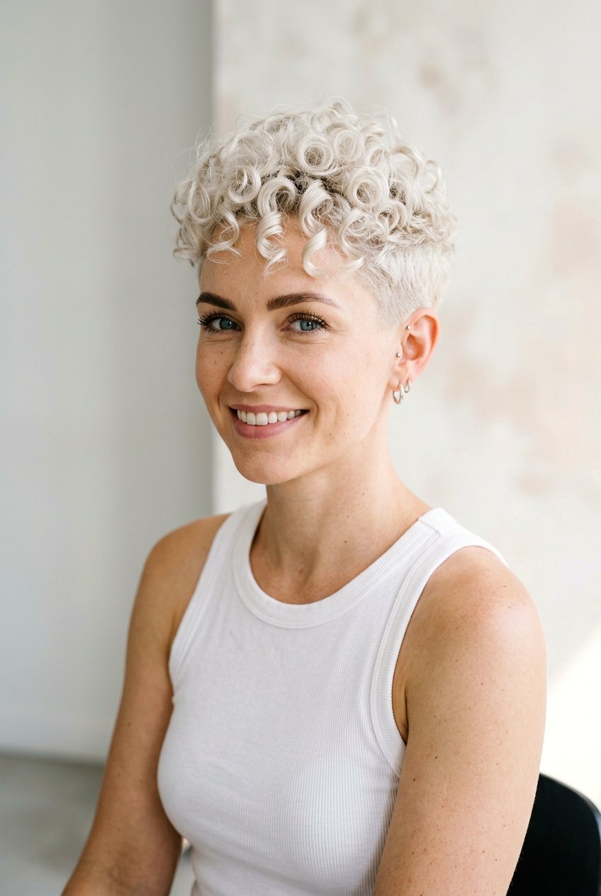 Curly Platinum Pixie Haircut - 20 platinum pixie haircut - 20 platinum pixie haircut
