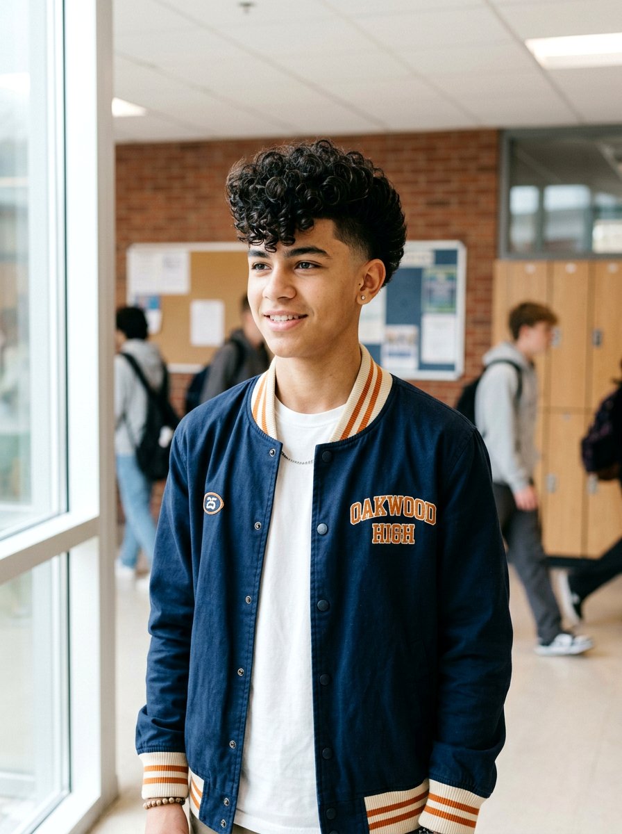 20 Stylish School Haircut Ideas for Teenage Boys with Curls