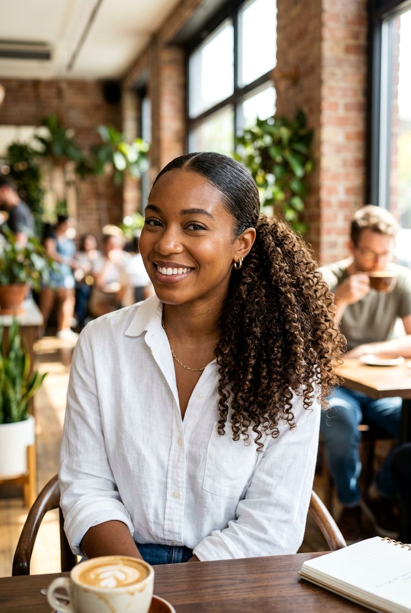 Curly Ponytail - 20 humidity proof hairstyles for curly hair - 20 humidity proof hairstyles for curly hair