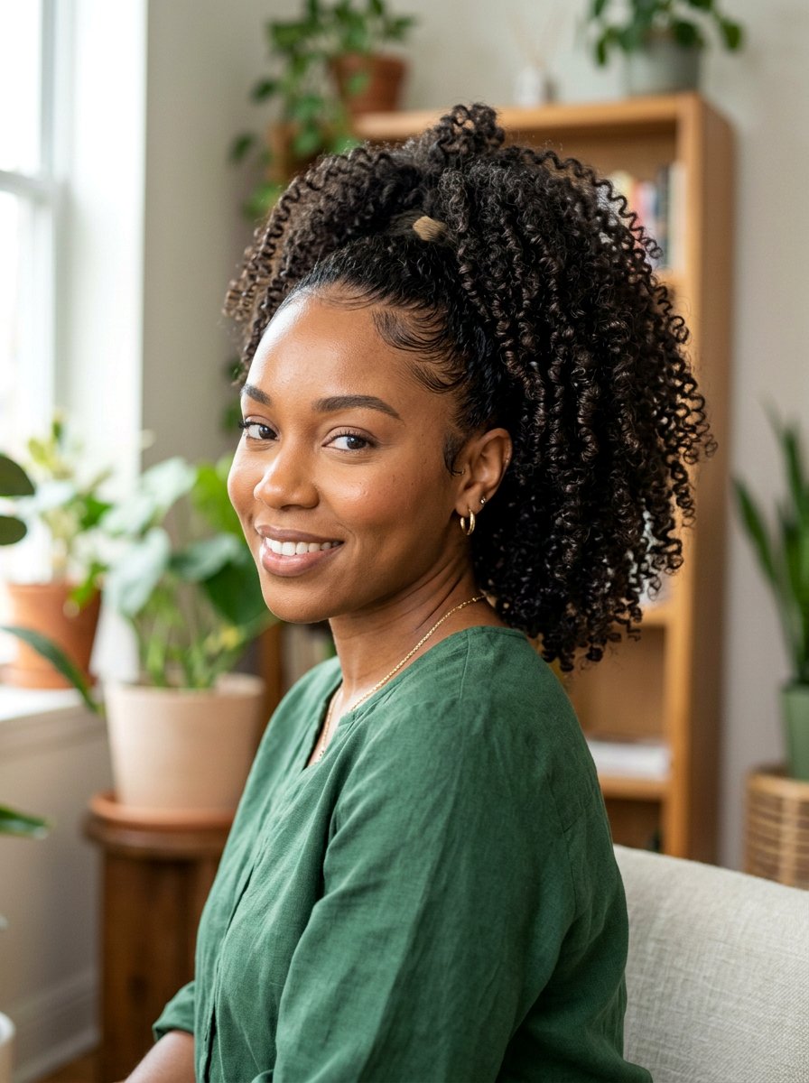 Curly Ponytail - 20 neat job interview ponytail - 20 neat job interview ponytail
