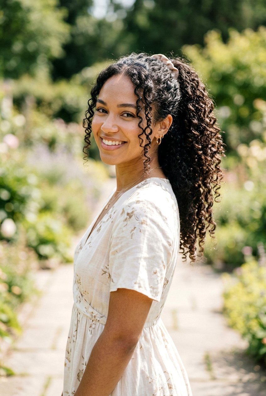 20 Best Engagement Photo Ponytail Hairstyle Ideas for You