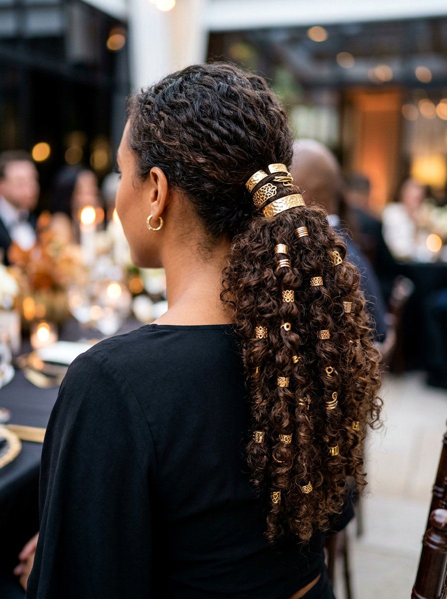 20 Humidity-Proof Curly Ponytail Ideas for Frizz-Free Days