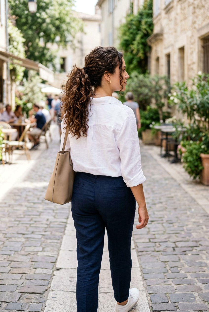 Curly Ponytail with Loose Ends - 20 dinner ponytail with curls - 20 dinner ponytail with curls