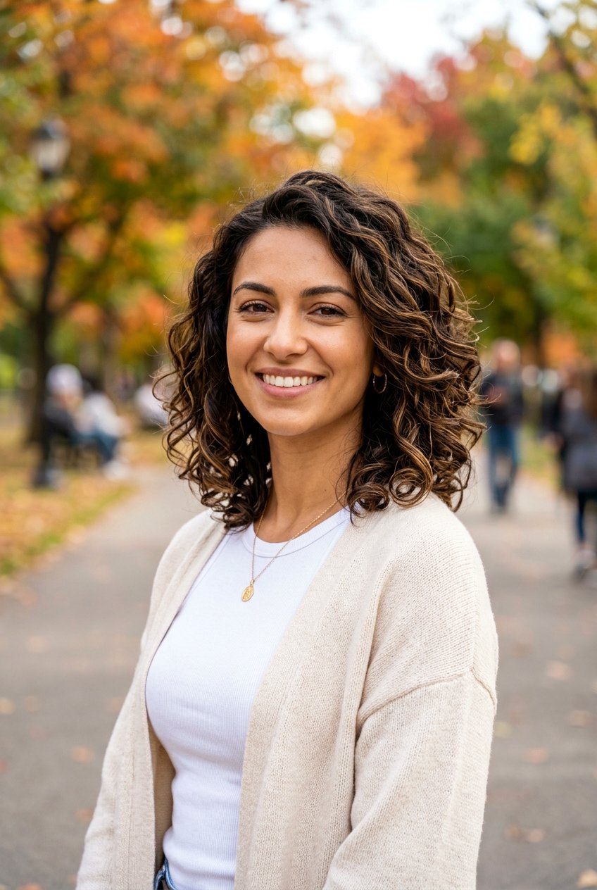 Curly Razor Cut Lob - 20 low maintenance haircut for mature curls - 20 low maintenance haircut for mature curls