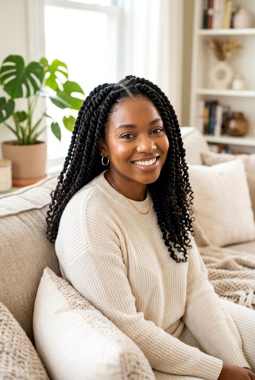 Curly Refresh Protective Two Strand Twists - 20 curly refresh hairstyles - 20 curly refresh hairstyles