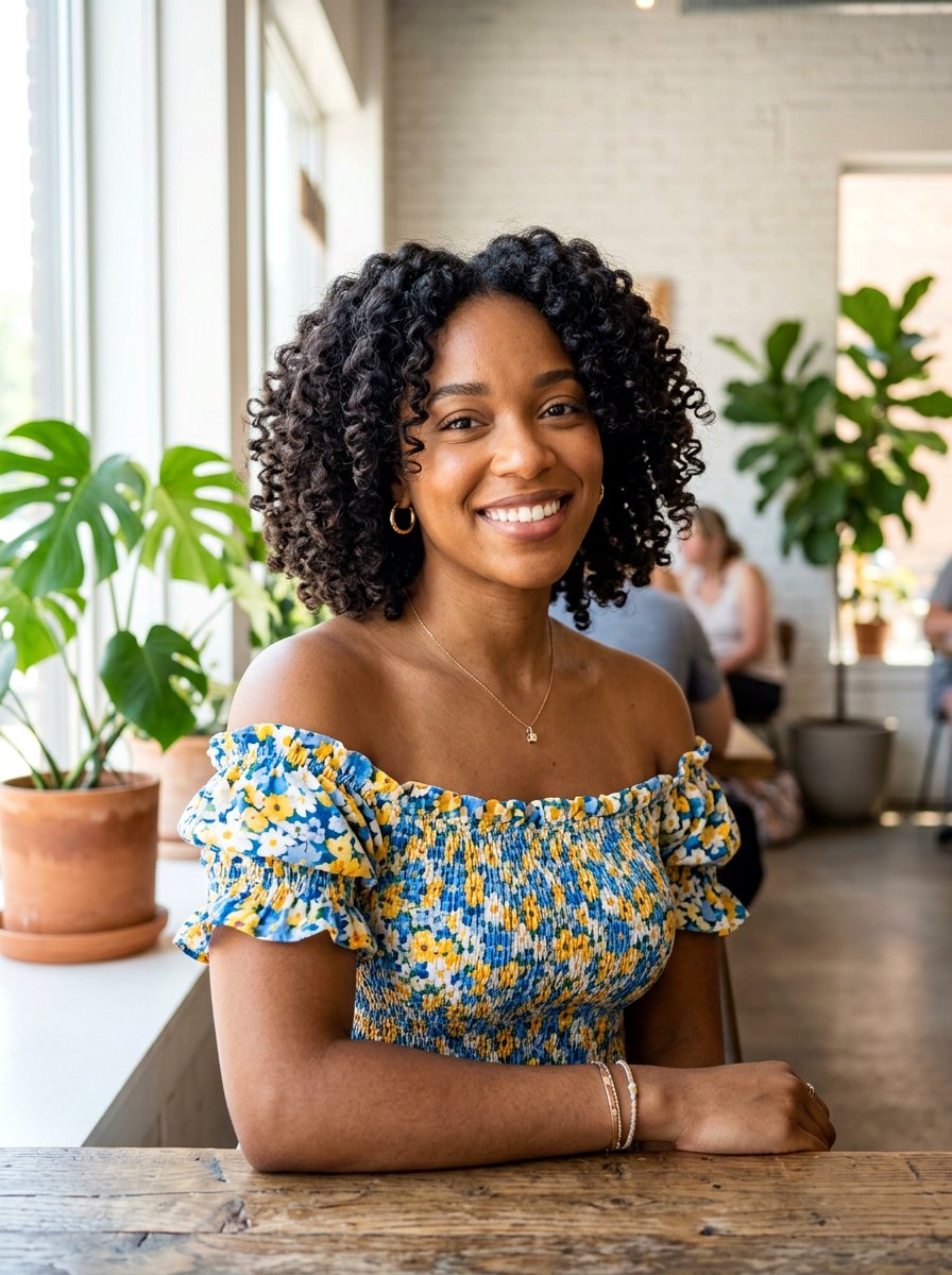 Curly Relaxed Bob - 20 haircut for relaxed hair women - 20 haircut for relaxed hair women