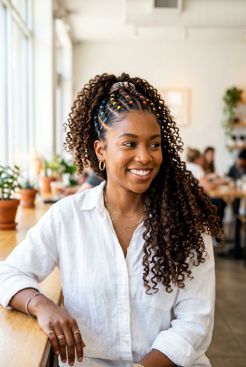 Curly Rubber Band Ponytail - 20 rubber band ponytail styles - 20 rubber band ponytail styles