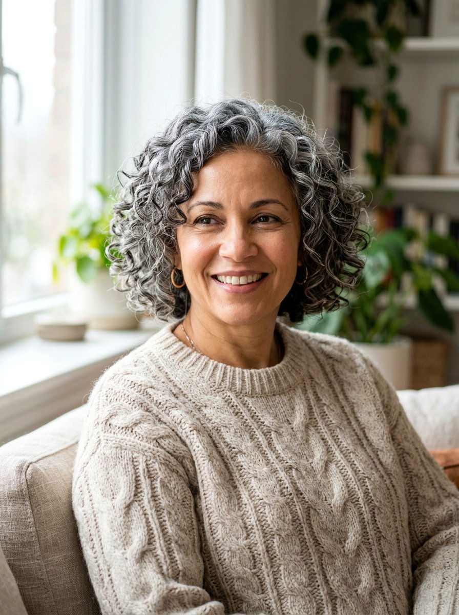 Curly Salt And Pepper Bob - 20 salt and pepper bob for older women - 20 salt and pepper bob for older women