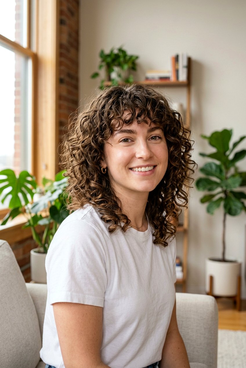 Curly Shag Bob With Bangs - 20 curly shag bob haircut - 20 curly shag bob haircut